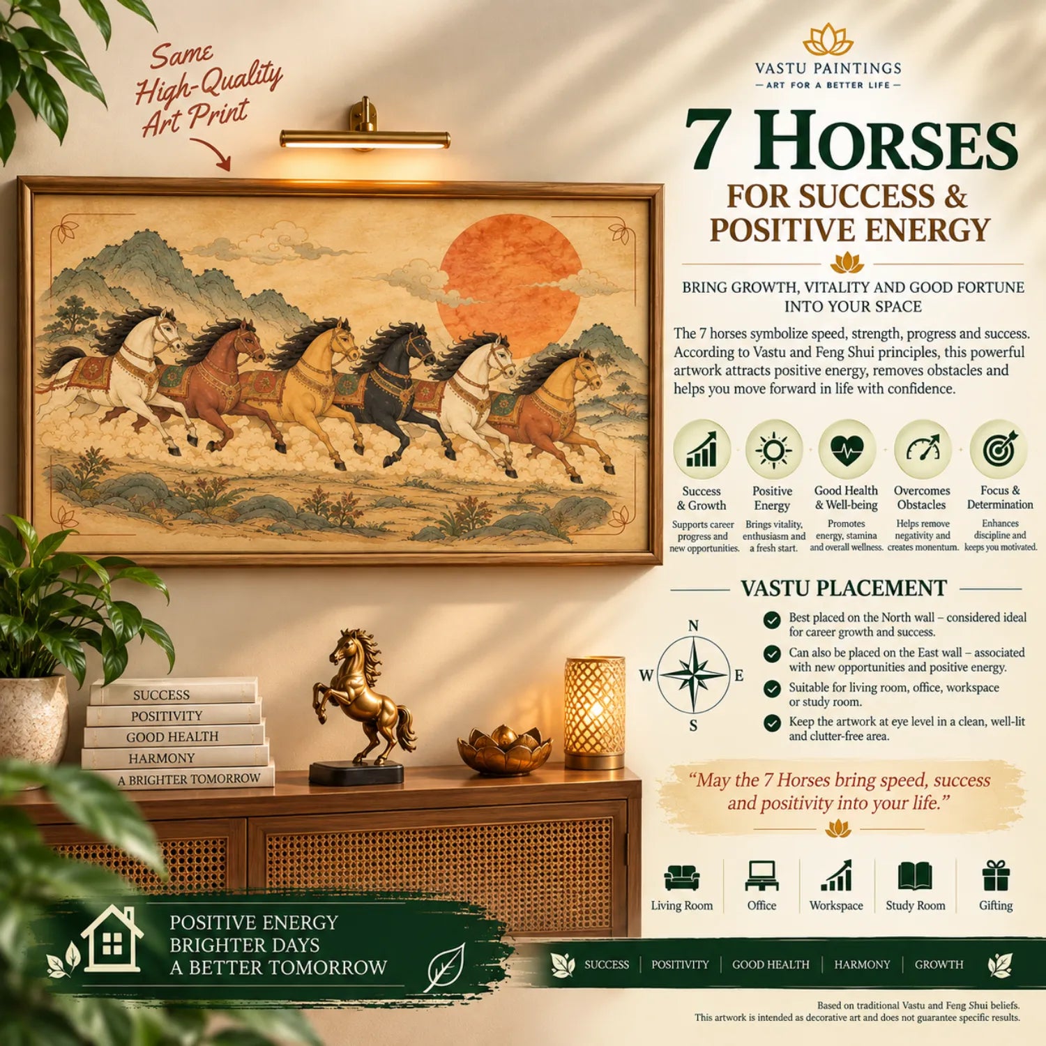 7 Horses for Success & Positive Energy