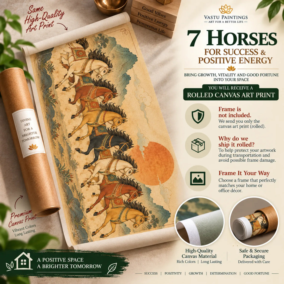 7 Horses for Success & Positive Energy