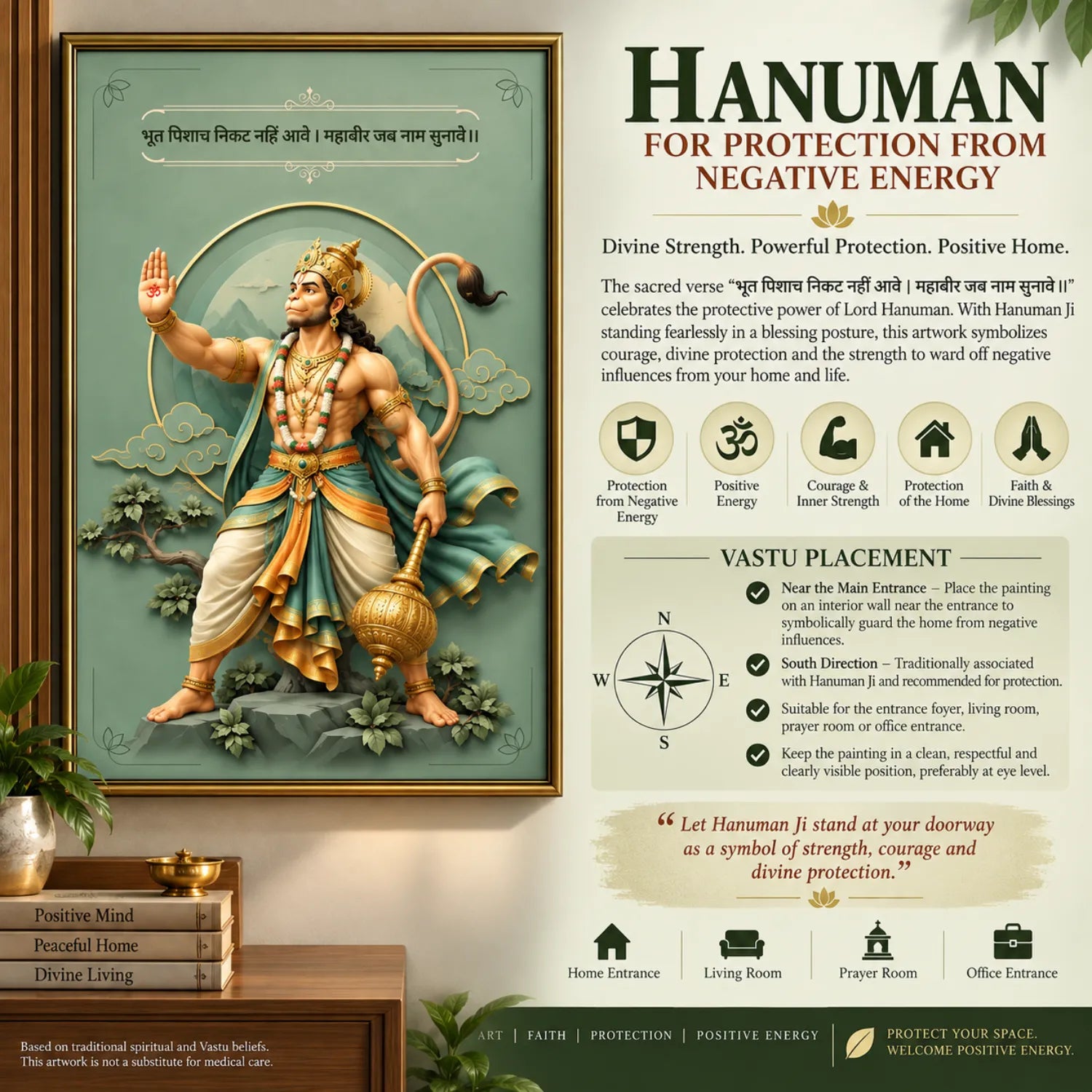Hanuman for Protection | Vastu Painting